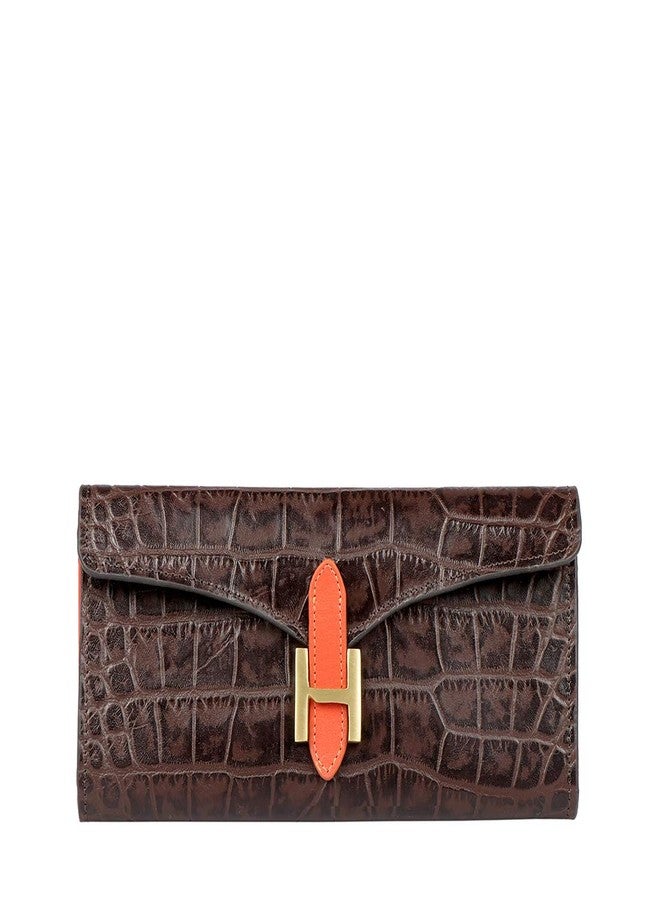 هاي ديزاين حقيبة نسائية من هايدساين، طراز EE HARPER WI RF، لون بني متوسط، ثلاثية الطي - Image 1